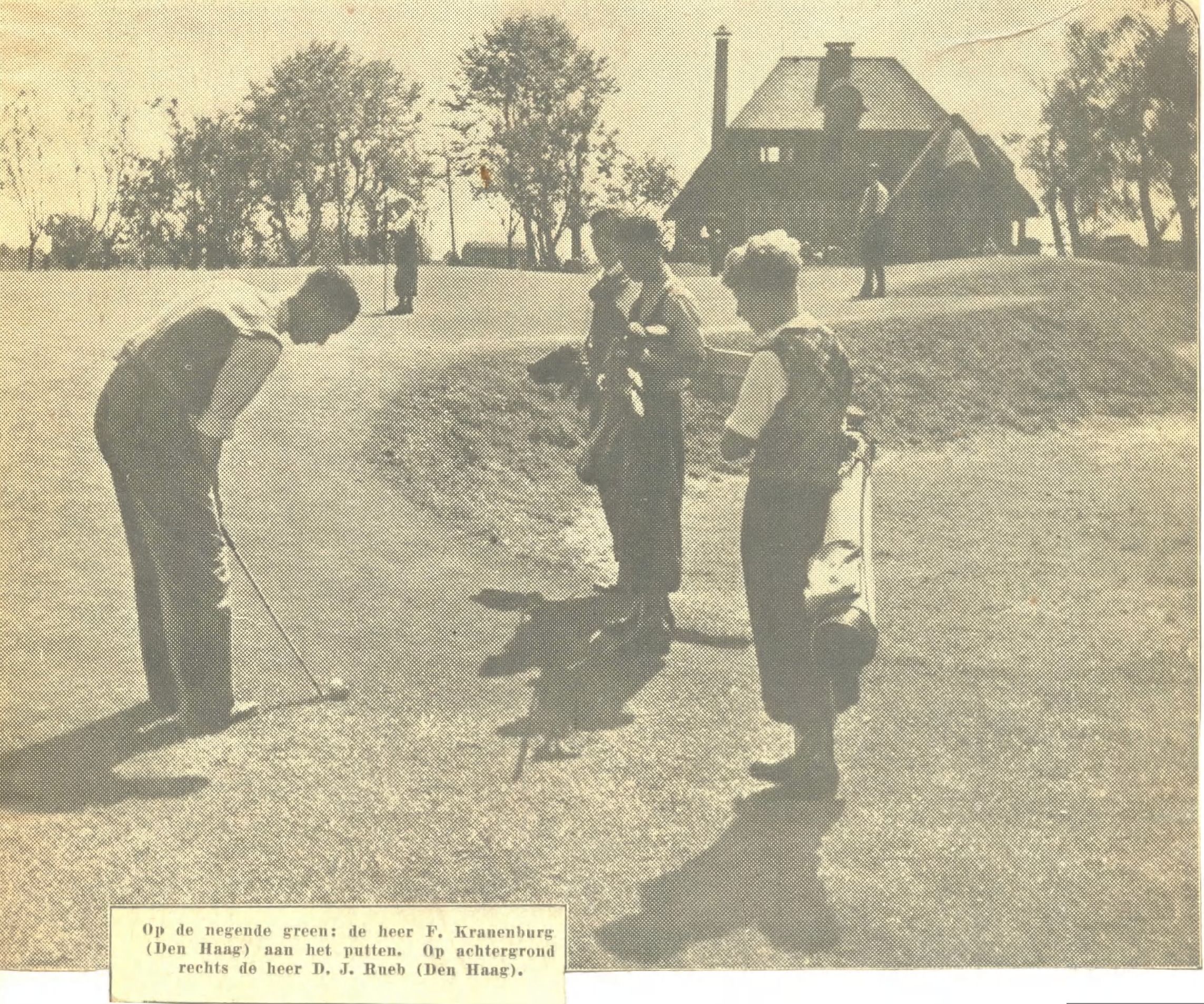 1936 negende een jaar golfsport bij amsterdam