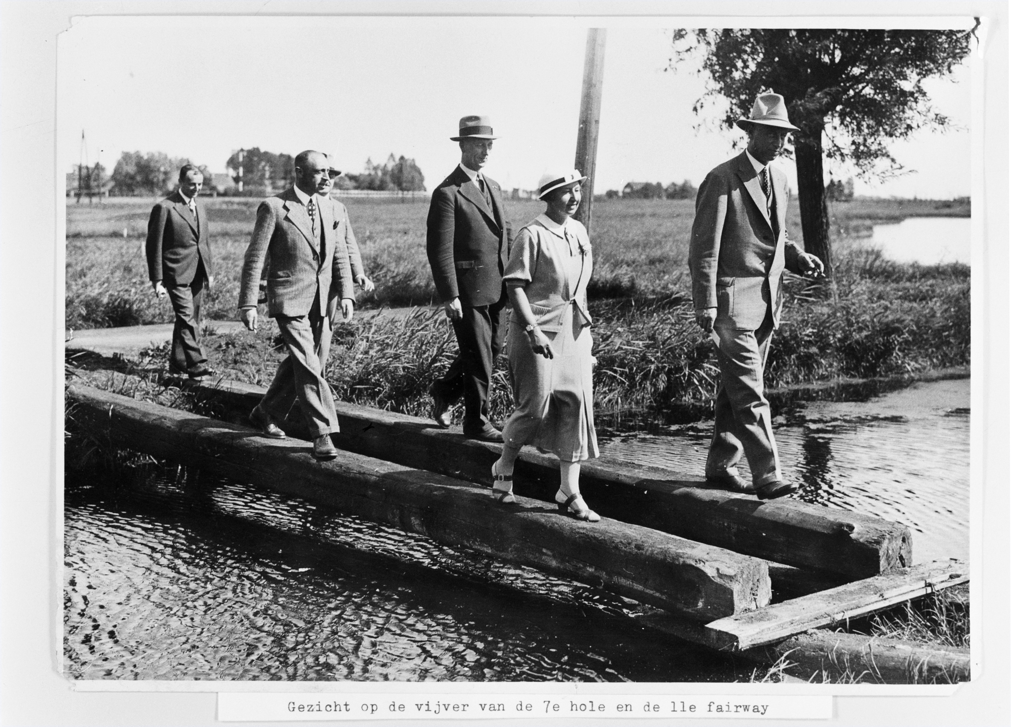 Amsterdamse Golf Club 1935 vijver 7de hole