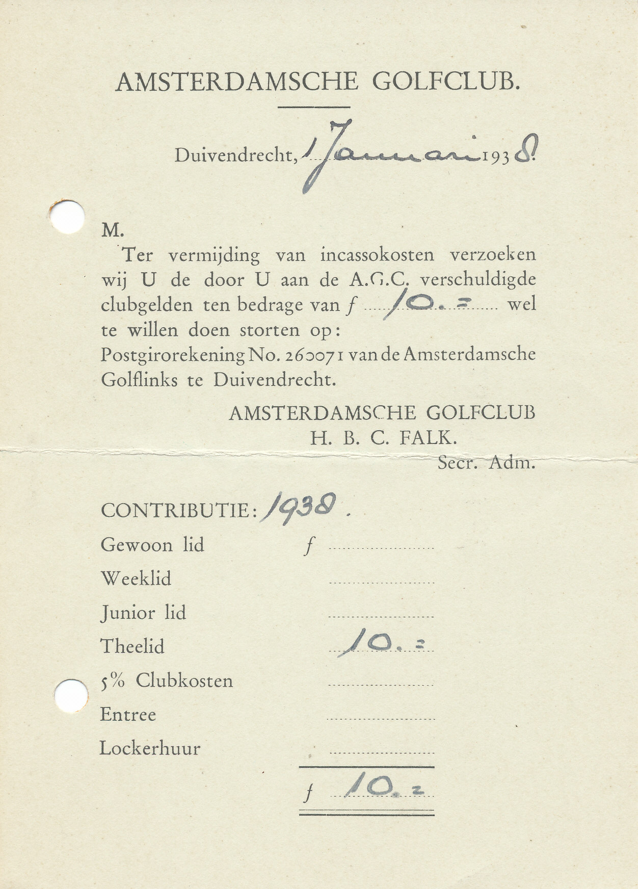 1938 briefkaart theelidmaatschap IMG