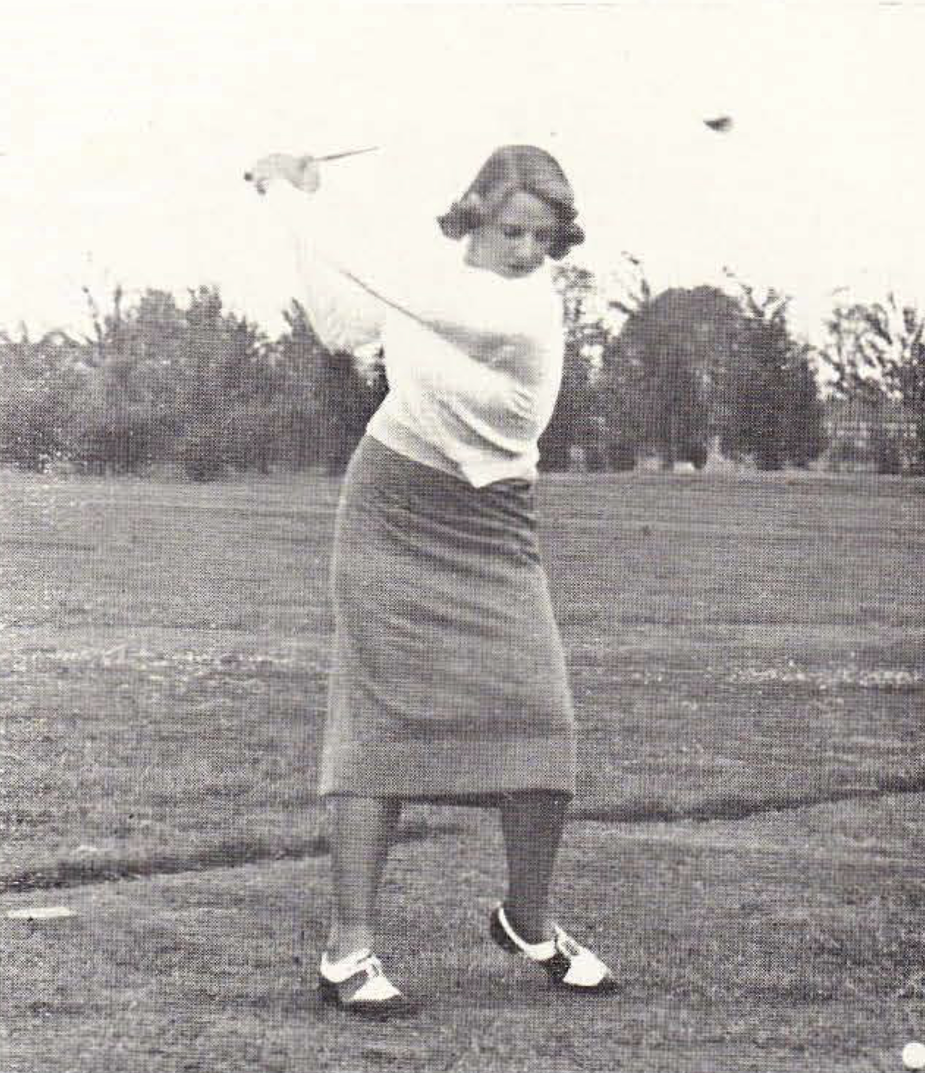 1938 Miss M Hodgson dameskampioenschap 1938 maandblad golf