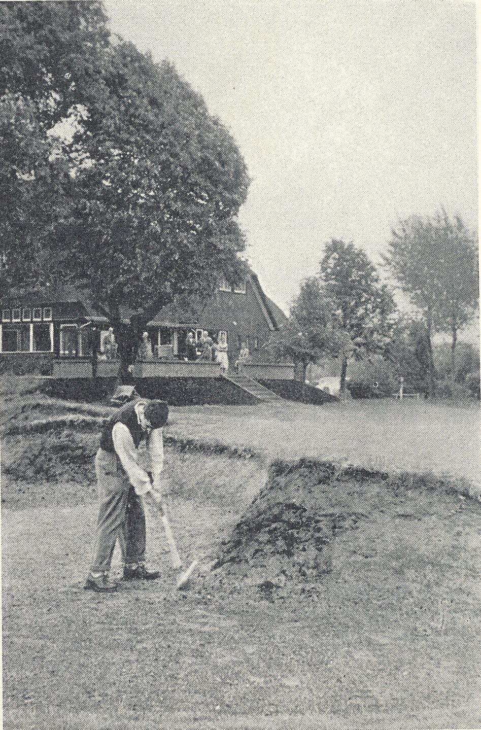 1954 maandblad golf 15 juli nat amatkampioensch hole 2