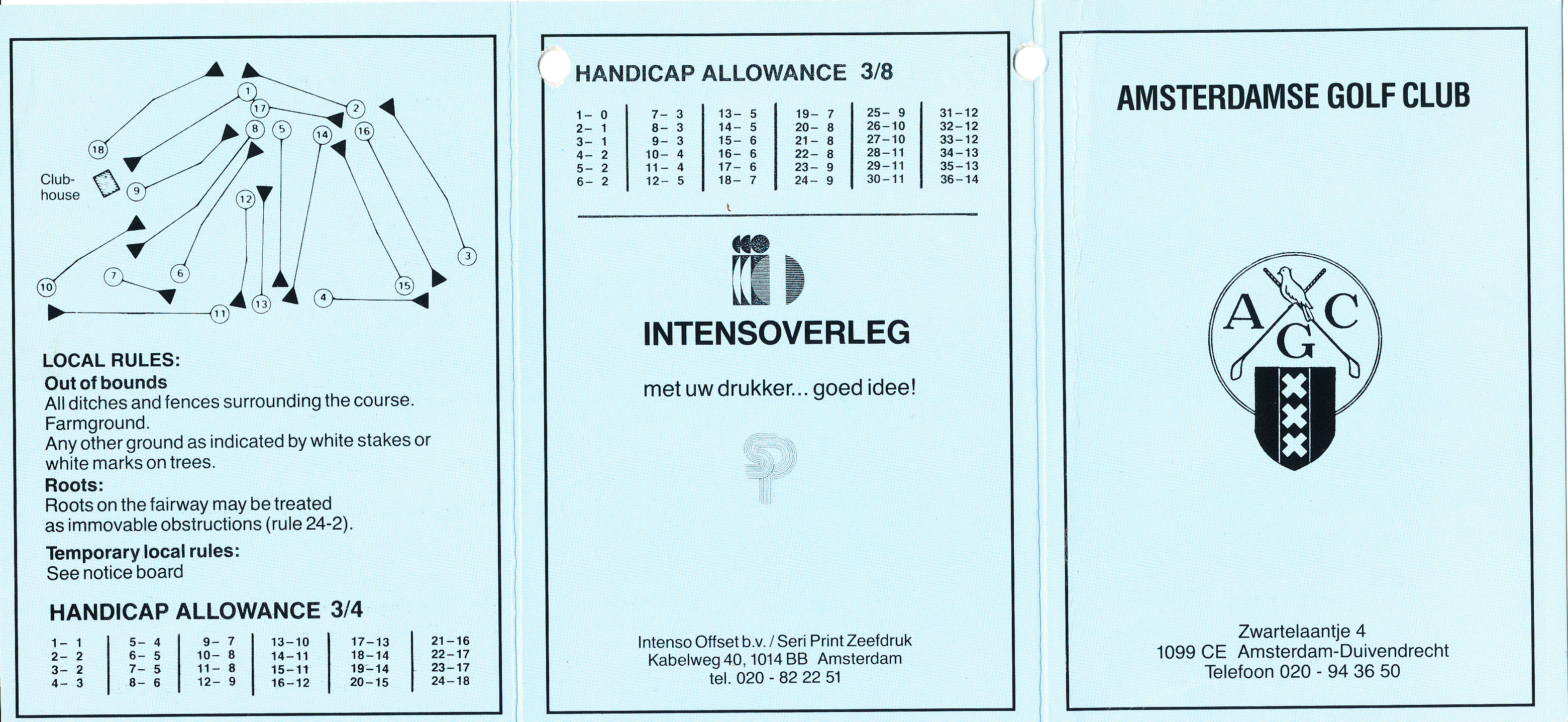 scorekaart agc va 4 aug 1986